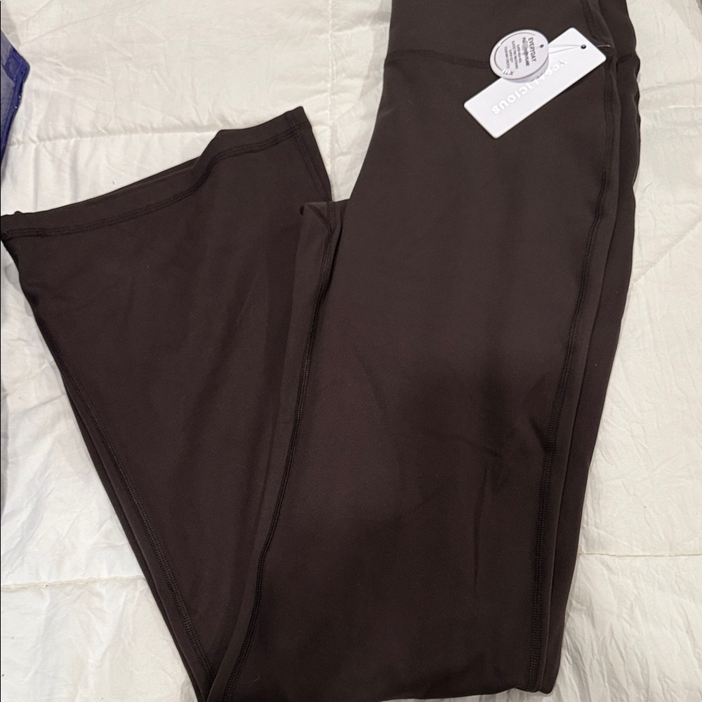 Women's Brown Flare Leggings